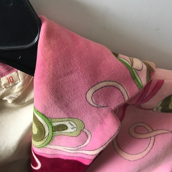 Vintage Emilio Pucci Velvet Jacket Pinks n Green Tulips..🌷 - Picture 6 of 9